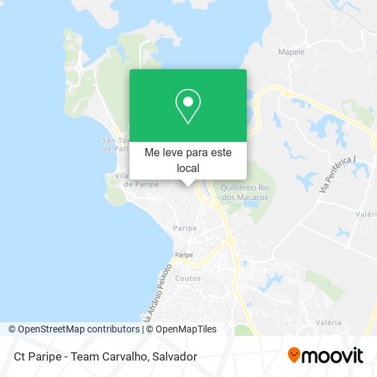 Ct Paripe - Team Carvalho mapa