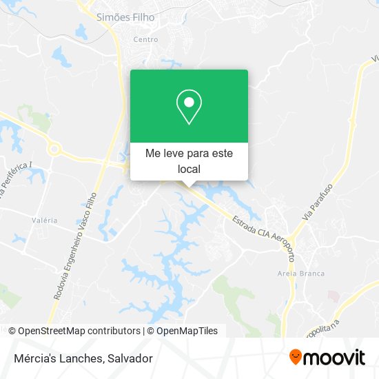 Mércia's Lanches mapa