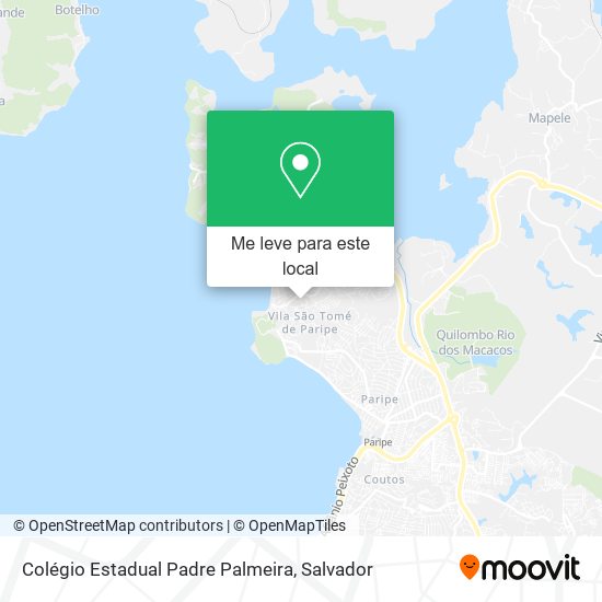 Colégio Estadual Padre Palmeira mapa