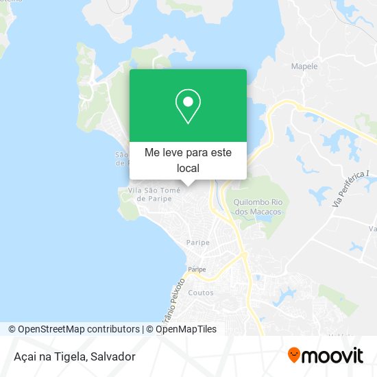 Açai na Tigela mapa