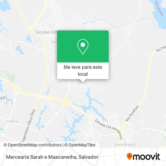 Mercearia Sarah e Mascarenha mapa