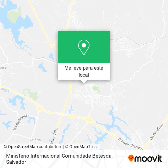 Ministério Internacional Comunidade Betesda mapa