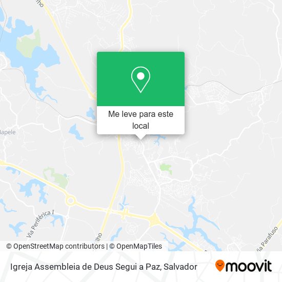 Igreja Assembleia de Deus Segui a Paz mapa