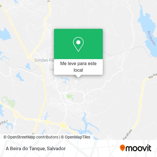 A Beira do Tanque mapa