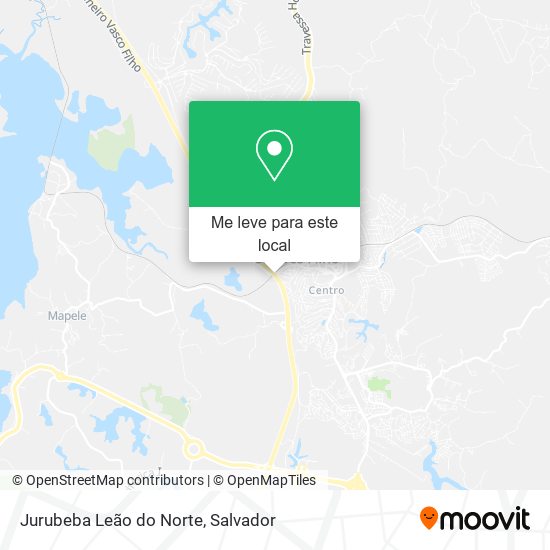 Jurubeba Leão do Norte mapa