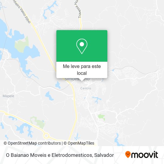 O Baianao Moveis e Eletrodomesticos mapa