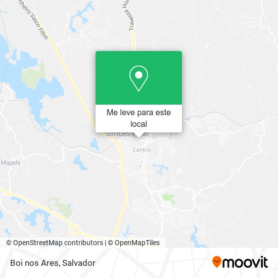 Boi nos Ares mapa