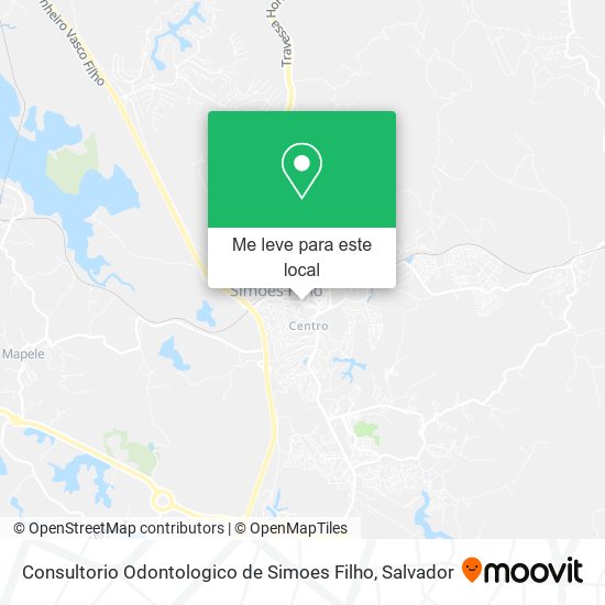 Consultorio Odontologico de Simoes Filho mapa