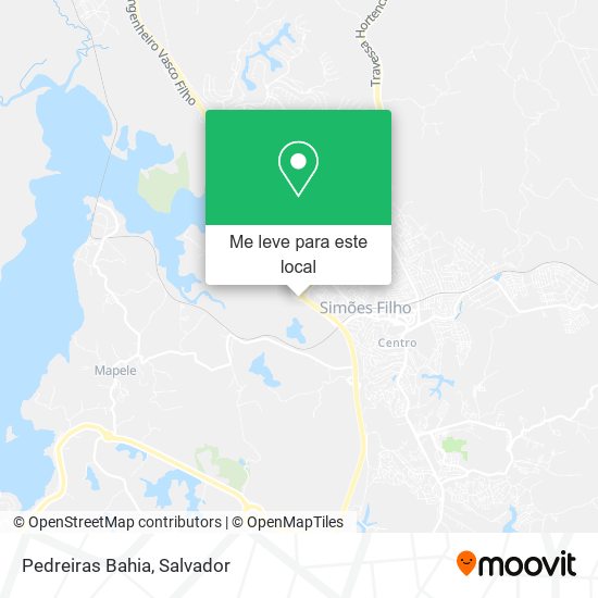 Pedreiras Bahia mapa