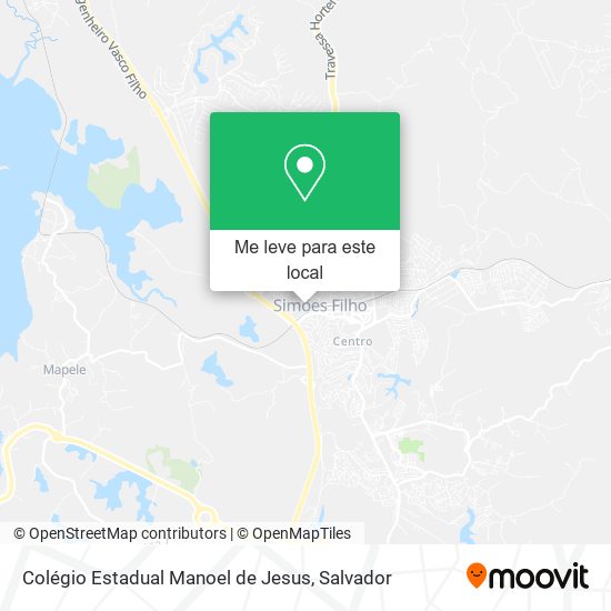Colégio Estadual Manoel de Jesus mapa
