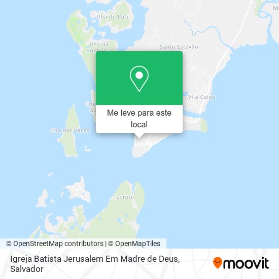 Igreja Batista Jerusalem Em Madre de Deus mapa