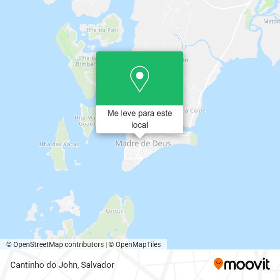 Cantinho do John mapa