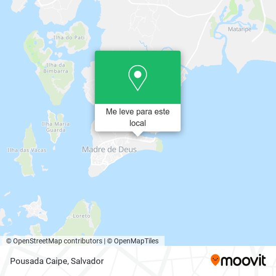 Pousada Caipe mapa