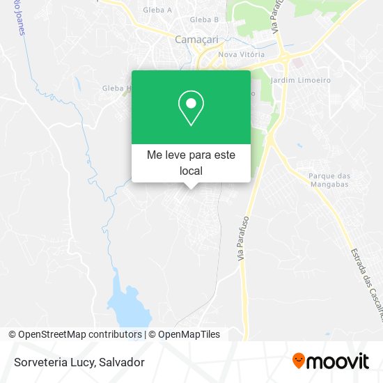 Sorveteria Lucy mapa