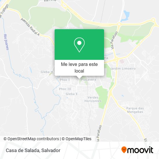 Casa de Salada mapa