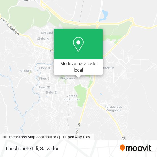 Lanchonete Lili mapa