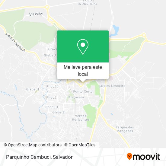Parquinho Cambuci mapa