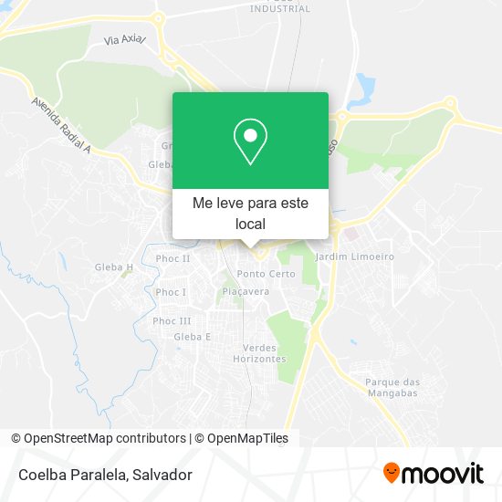 Coelba Paralela mapa