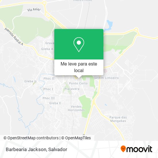 Barbearia Jackson mapa