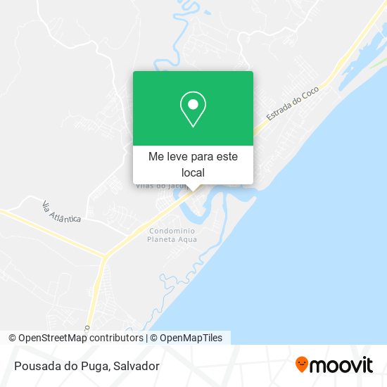 Pousada do Puga mapa