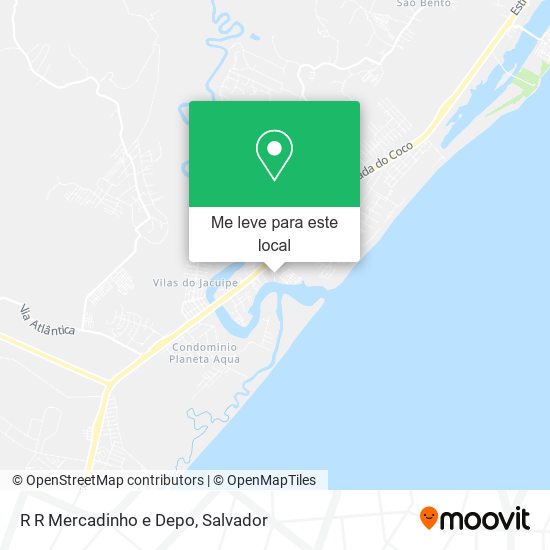 R R Mercadinho e Depo mapa