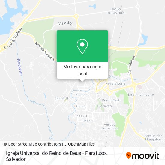 Igreja Universal do Reino de Deus - Parafuso mapa