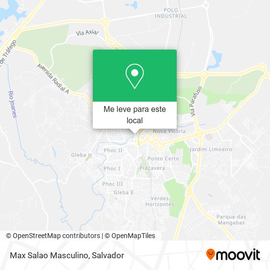 Max Salao Masculino mapa