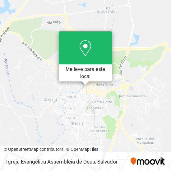 Igreja Evangélica Assembléia de Deus mapa