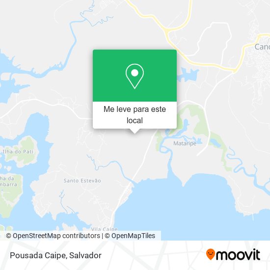 Pousada Caipe mapa