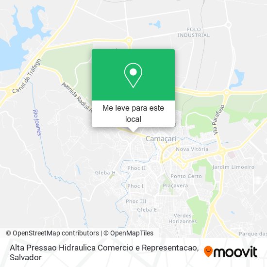 Alta Pressao Hidraulica Comercio e Representacao mapa