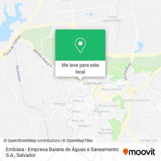 Embasa - Empresa Baiana de Águas e Saneamento S.A. mapa