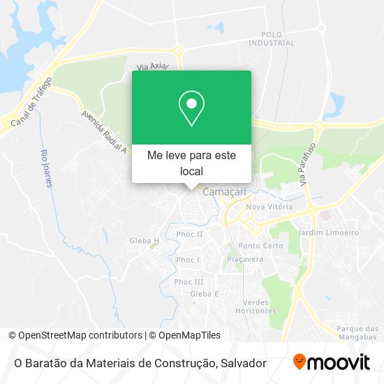 O Baratão da Materiais de Construção mapa