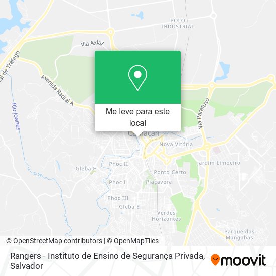 Rangers - Instituto de Ensino de Segurança Privada mapa