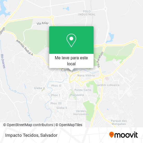 Impacto Tecidos mapa