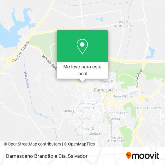 Damasceno Brandão e Cia mapa