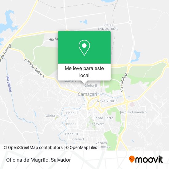 Oficina de Magrão mapa