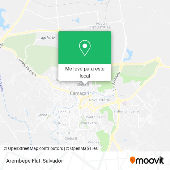 Arembepe Flat mapa