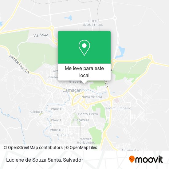 Luciene de Souza Santa mapa