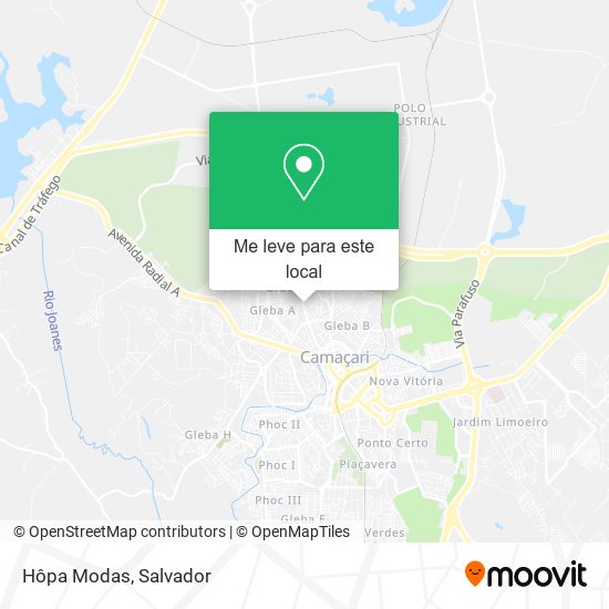 Hôpa Modas mapa