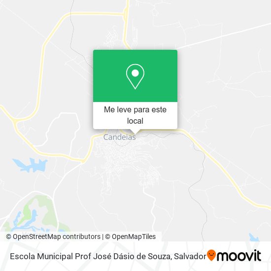 Escola Municipal Prof José Dásio de Souza mapa