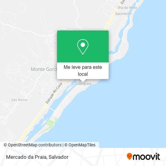 Mercado da Praia mapa