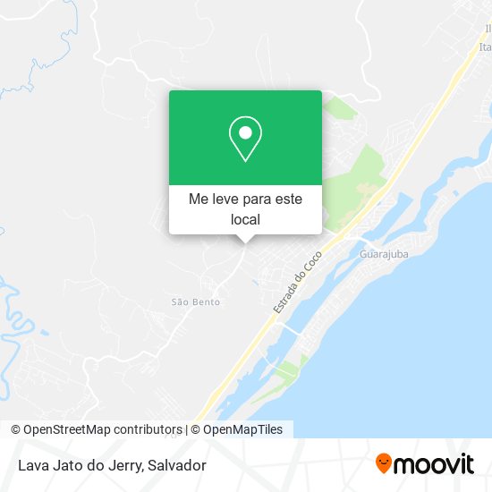 Lava Jato do Jerry mapa