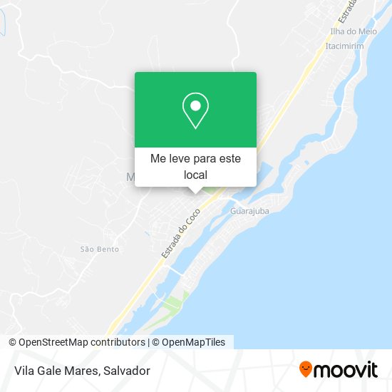Vila Gale Mares mapa