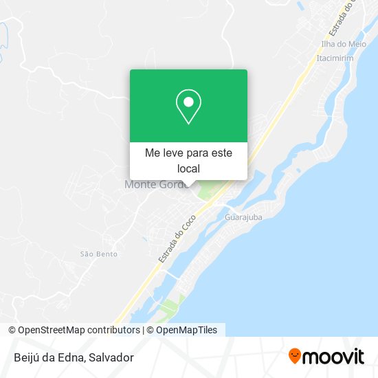 Beijú da Edna mapa