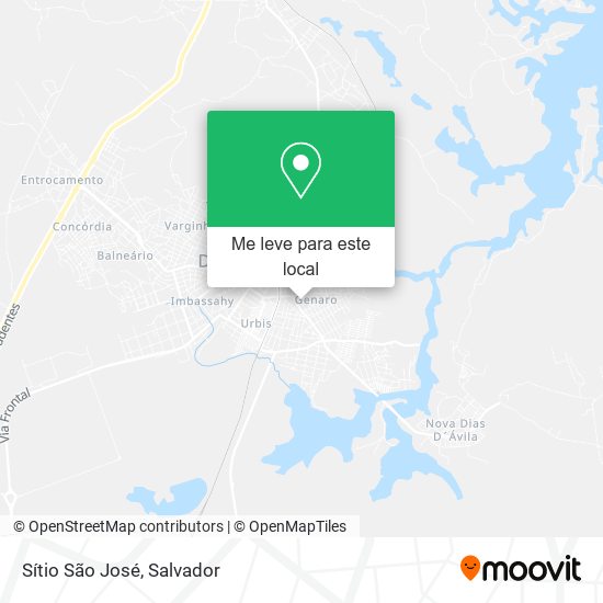 Sítio São José mapa