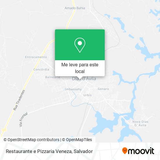 Restaurante e Pizzaria Veneza mapa