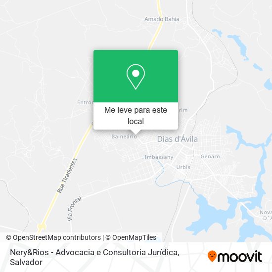 Nery&Rios - Advocacia e Consultoria Jurídica mapa