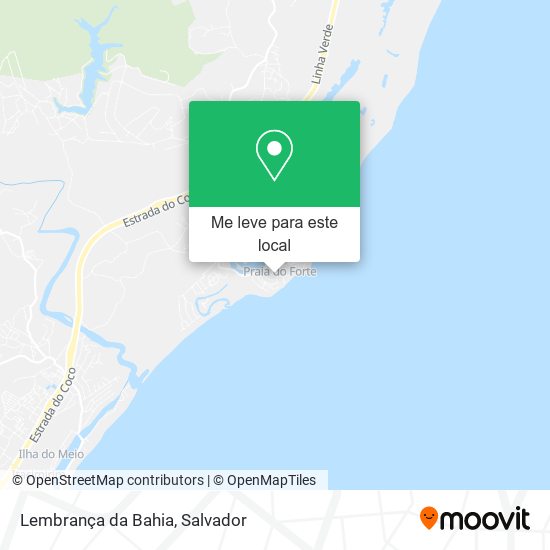 Lembrança da Bahia mapa