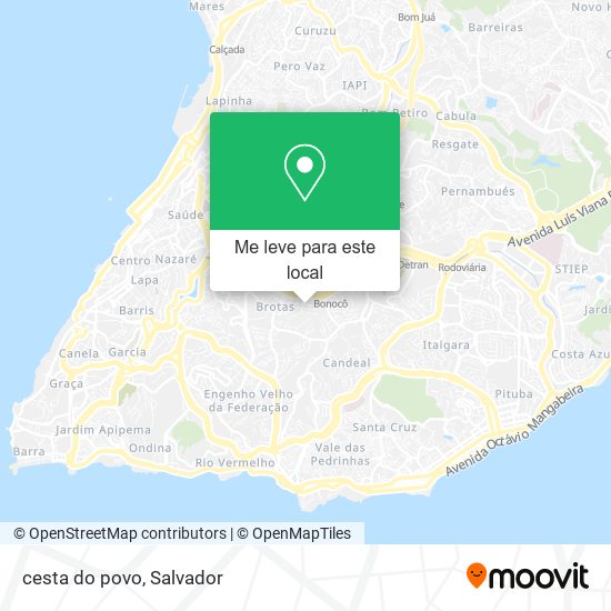 cesta do povo mapa