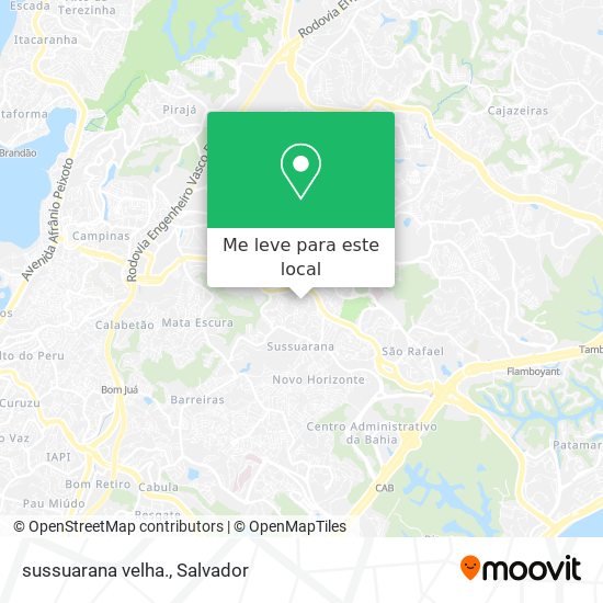 sussuarana velha. mapa